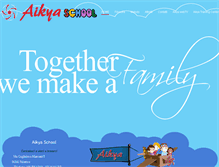 Tablet Screenshot of aikyaschool.com